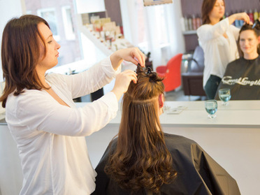 Einarbeitung der Strähnen:  (&copy; &copy; Matthias Hornung)