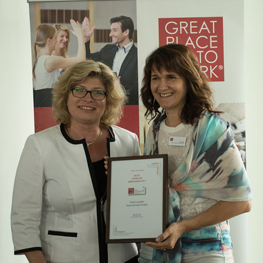 Regional Awards 2017 - Preis für Great Lengths (&copy; Great Place to Work)