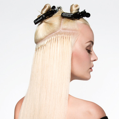 Extrem flache Bondings für höchsten Tragekomfort:  (&copy; &copy; Great Lengths)