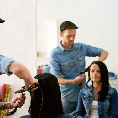 Styling der neuen Haare:  (&copy; &copy; Great Lengths)