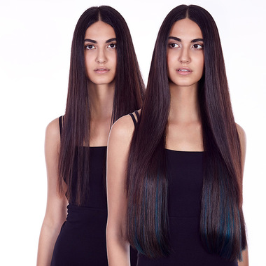 Priya Vorher-Nachher (&copy; Great Lengths)