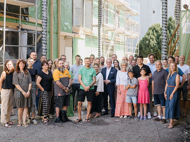 Baustellenbesuch beim SOS Kinderdorf in Graz (&copy; Fotocredit Stefan Janisch)