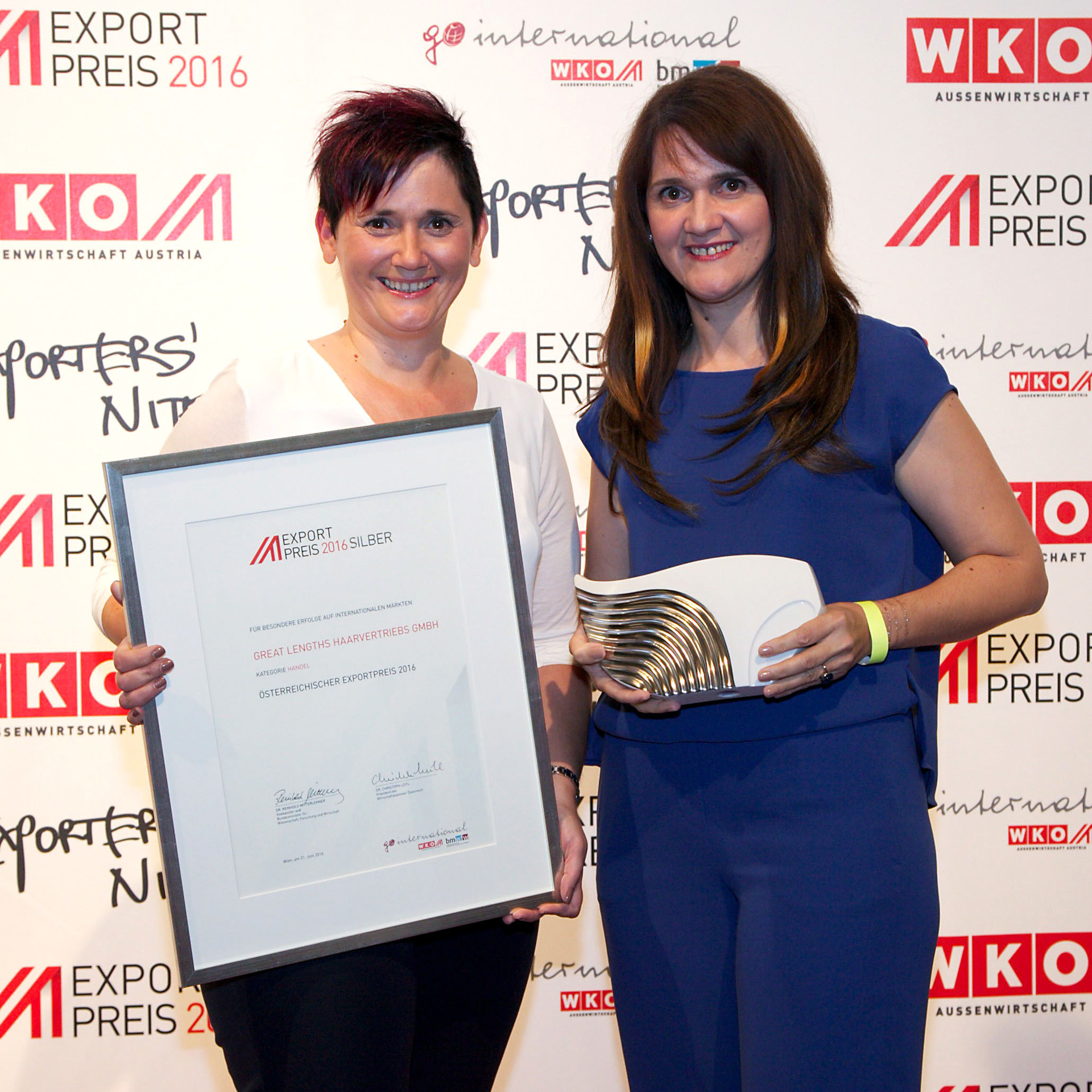 Export Preis - WKO - Silber für Great Lengths (&copy; Frank Helmrich für WKO, AW)