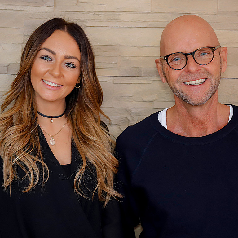 Die Stylisten Jessica Knorr und Falk Royss (&copy; Great Lengths)