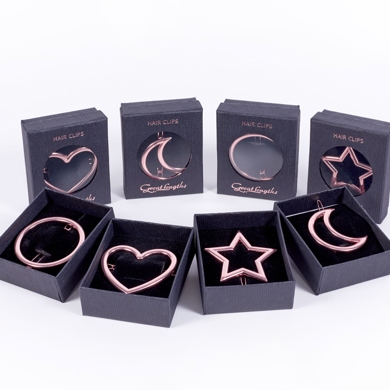 Haarspangen mit schöner Verpackung (&copy; Great Lengths)