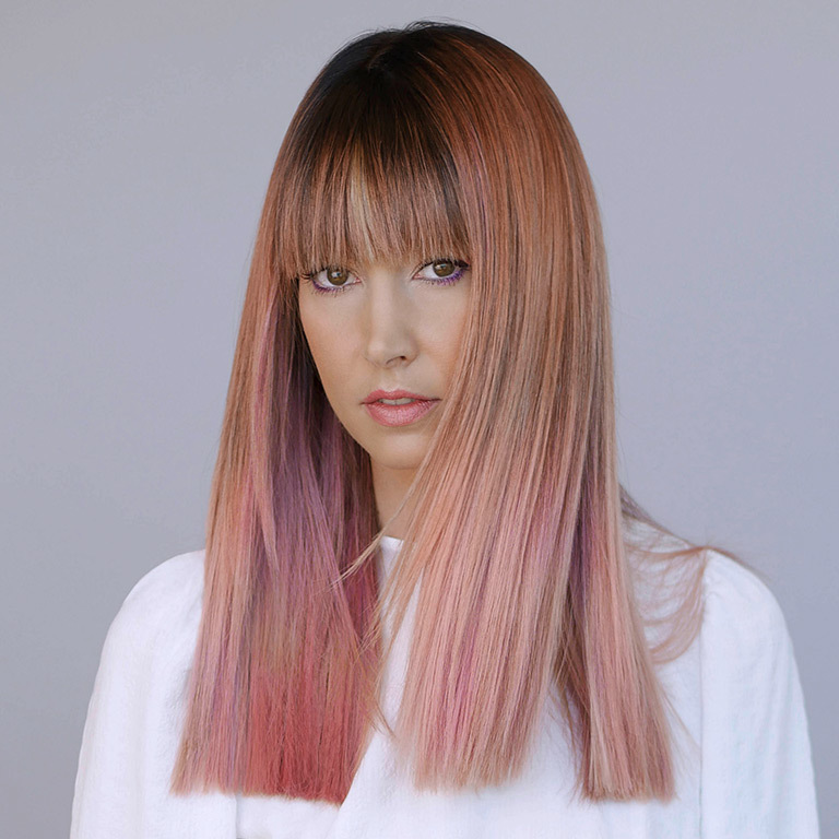 Haarverlängerung mit Pony (&copy; Great Lengths)