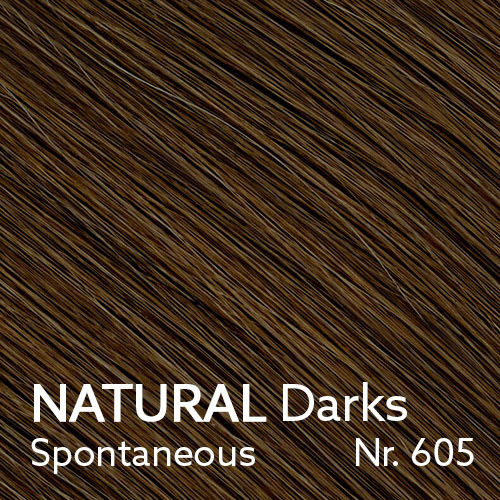 NATURAL Darks - Spontaneous Nr. 605 - 3 Längen (30cm, 40cm, 50cm) (&copy; YOUYOU Hair)