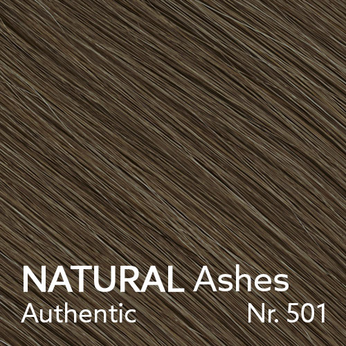 NATURAL Ashes - Authentic - Nr. 501 - 3 Längen (30 cm, 40 cm, 50 cm) (&copy; YOUYOU Hair)