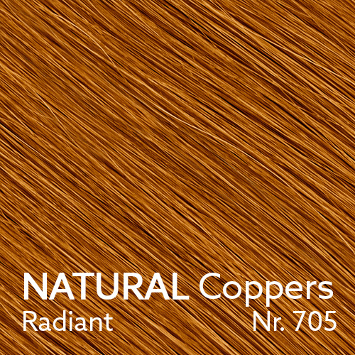 NATURAL Coppers - Radiant - Nr. 705 - 3 Längen (35cm, 45cm, 55cm) (&copy; YOUYOU Hair)